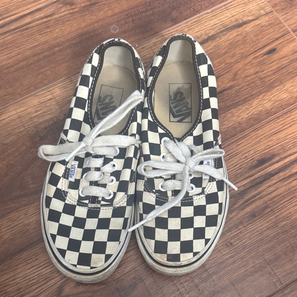 Vans Black and White Checkered Sneakers